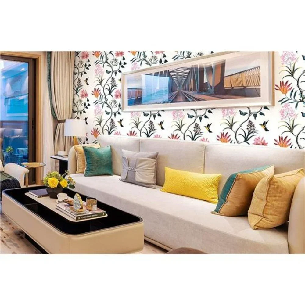 Floral Peel and Stick Wallpaper Floral Vintage Contact Paper  7.7